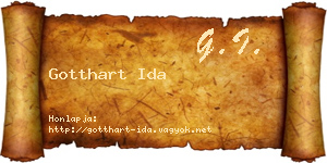 Gotthart Ida névjegykártya